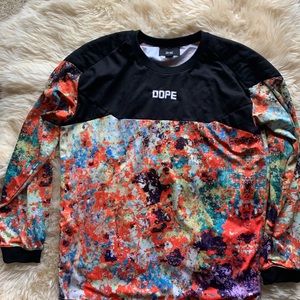 DOPE COUTURE MENS XXL ORANGE SWEATSHIRT